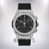 Hublot Classic Fusion 521.NX.9010.LR.1704 Men 44mm Diamonds Black Dial Watch - Image 2