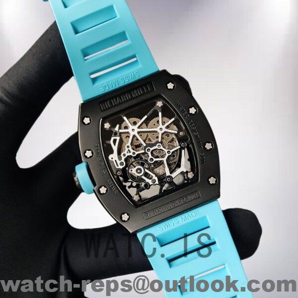 Richard Mille RM35 Around 48*40mm Men RM35-013 Rubber Band Black-tone Watch 6