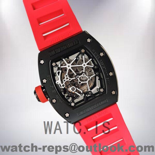Richard Mille RM35 Men Around 48*40mm RM35-012 Black-tone Skeleton Dial Watch - Image 4