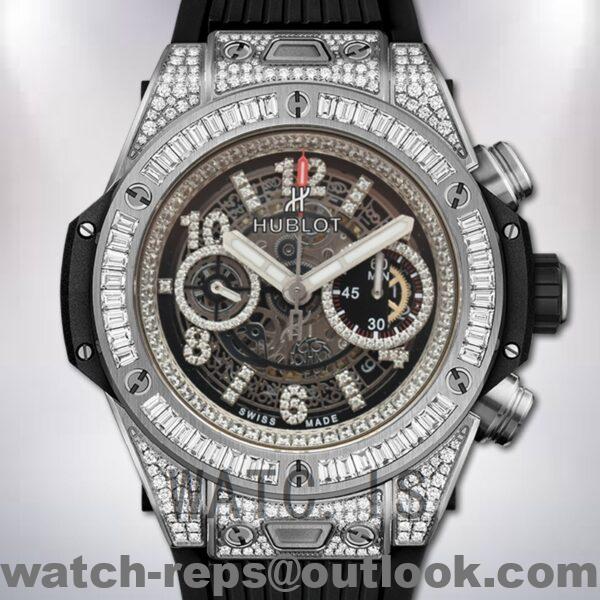 Hublot Big Bang 411.NX.1170.RX.0904 44mm Men Automatic Rubber Band Watch