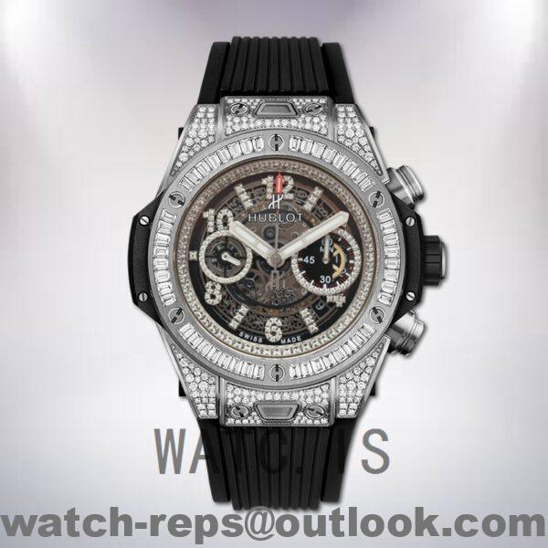 Hublot Big Bang 411.NX.1170.RX.0904 44mm Men Automatic Rubber Band Watch - Image 2