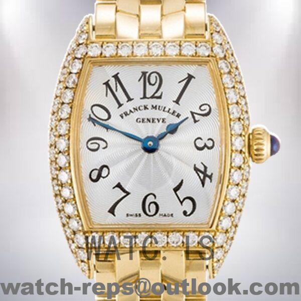 Franck Muller Cintrée Curvex 2500QZD Ladies 19mm Quartz Gold-tone Watch 4