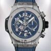 Hublot Big Bang 44mm 421.NX.5170.RX Men Silver-tone Rubber Band Watch