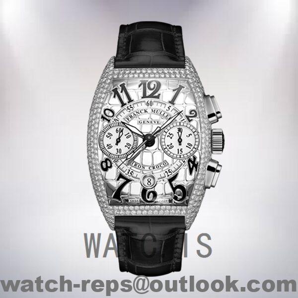 Franck Muller Croco Men’s 8880 CC AT IRO CRO 40mm Silver Dial Watch 5