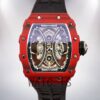 Richard Mille RM53-01 Around 50*43mm Men RM53-01-003 Red Rubber Band Watch