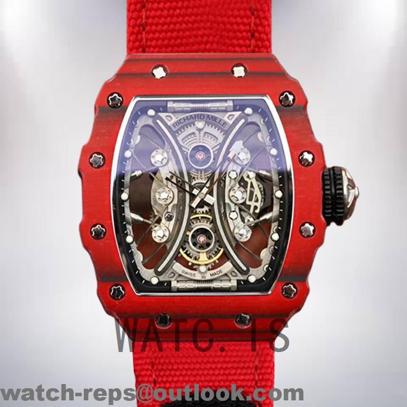 Richard Mille RM53-01 Around 50*40mm RM53-01-001 Men Mechanical Black Watch 2