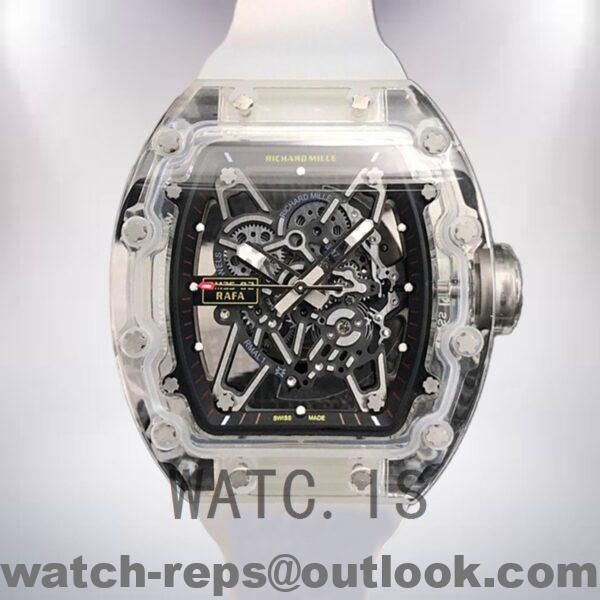 Richard Mille RM35-02 Men RM35-02-021 Around 50*45mm Transparent Dial Transparent Watch