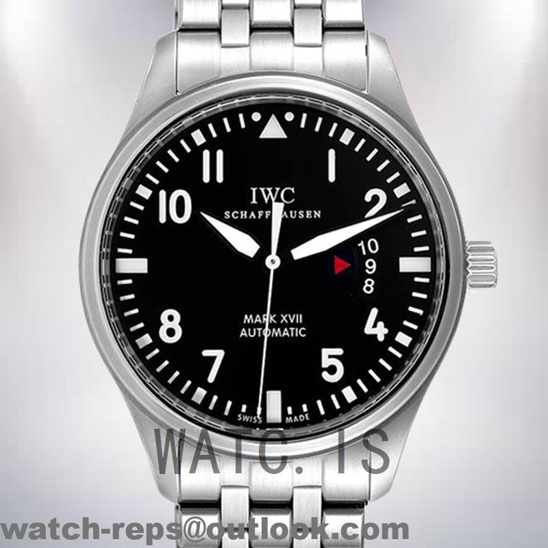 IWC Pilot Men’s IW320103 43mm Leather Strap Watch 2