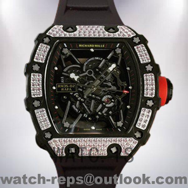 Richard Mille RM35-02 Men Around 50*42mm RM35-02-020 Black Watch