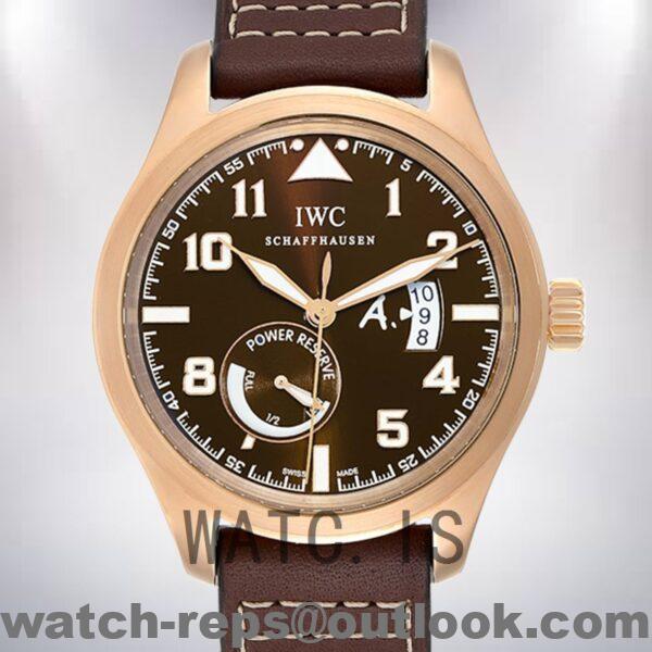 IWC Pilot Men’s IW320103 43mm Leather Strap Watch 5