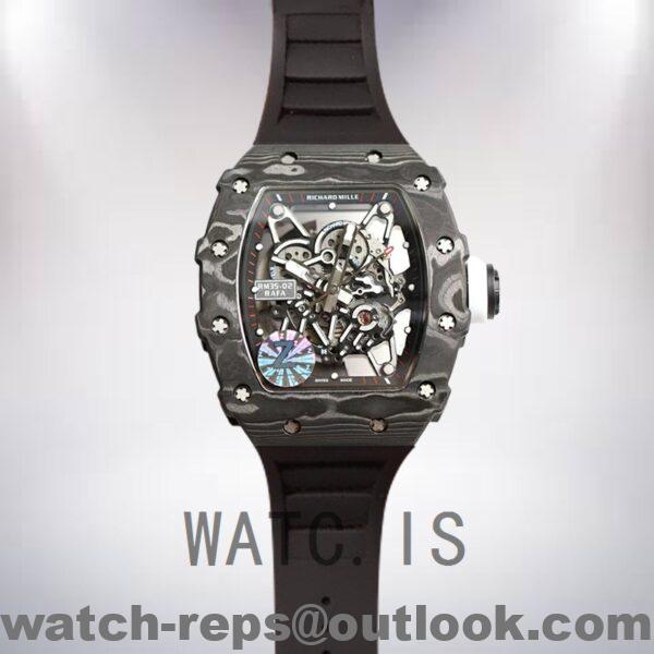 Richard Mille RM35-02 RM35-02-015 Around 50*42mm Men Mechanical Rubber Band Watch - Image 2