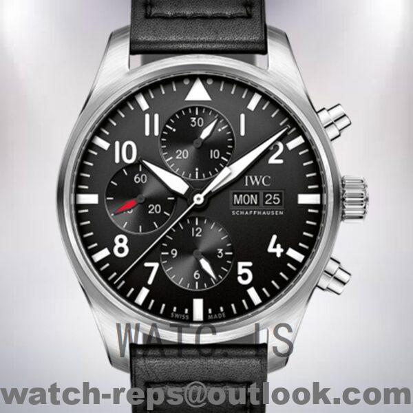 IWC Pilots Chrono IW377709 Men’s 43mm Silver-tone Watch 4