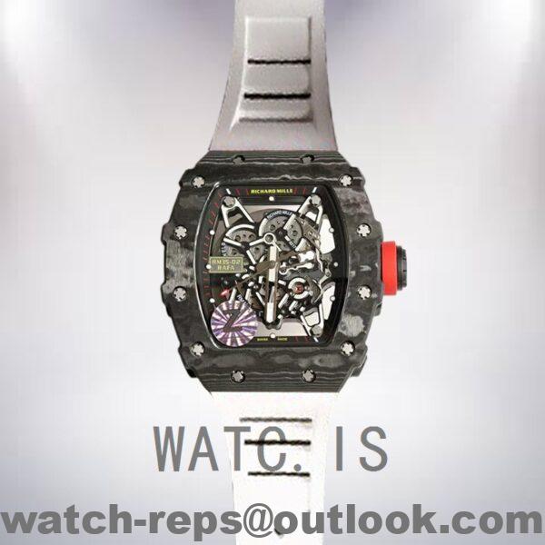 Richard Mille RM35-02 Around 50*42mm Men RM35-02-014 Black Transparent Dial Watch - Image 2