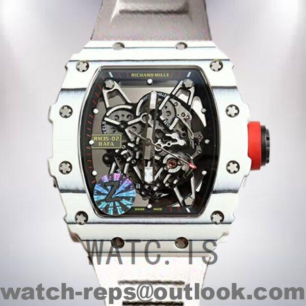 Richard Mille RM35-02 RM35-02-009 Around 50*42mm Men White Transparent Dial Watch