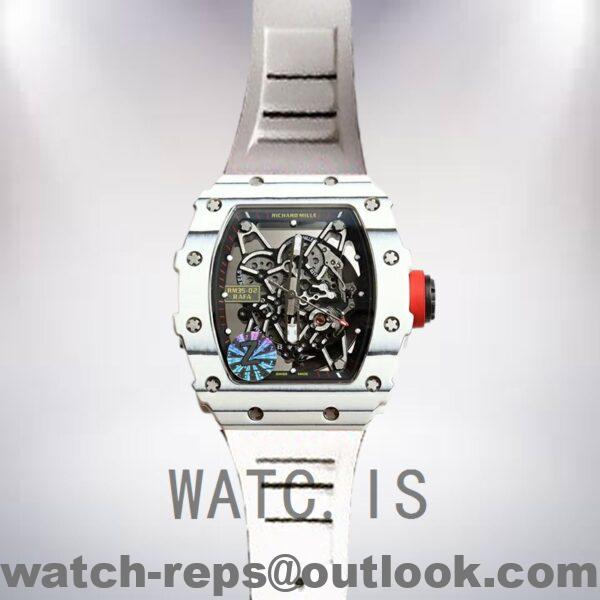 Richard Mille RM35-02 RM35-02-009 Around 50*42mm Men White Transparent Dial Watch - Image 2
