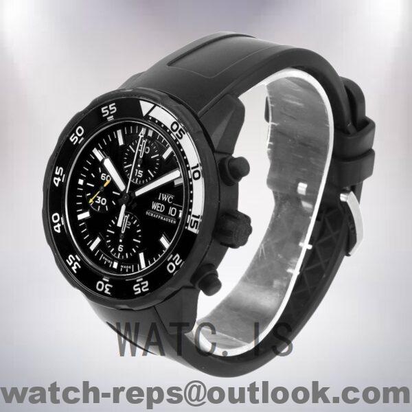IWC Aquatimer Men's 45mm IWC376705 Rubber Band Black Dial Watch - Image 3