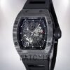Richard Mille RM 010 50*42mm Men RM 010-013 Black Transparent Dial Watch