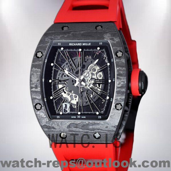 Richard Mille RM 010 50*42mm RM 010-012 Men Transparent Dial Watch