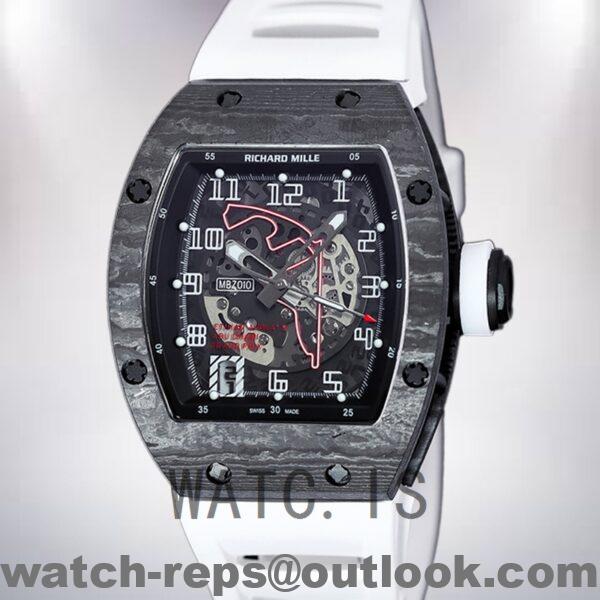 Richard Mille RM 010 Men 50*42mm RM 010-010 Transparent Dial Watch
