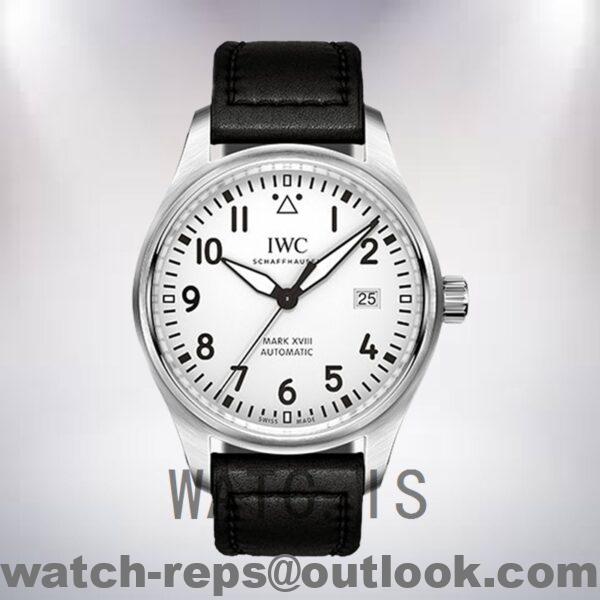 IWC Pilot 42mm/40mm IW327012 Men's Silver-tone White Dial Watch - Image 2