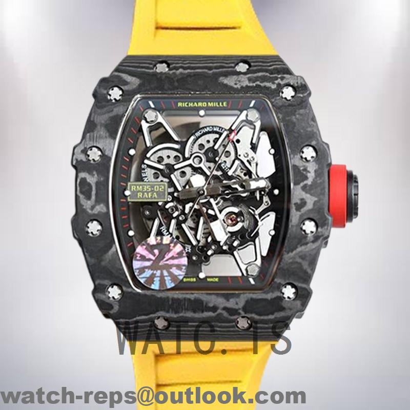 Richard Mille RM019 Around 45*38mm Men RMSpider-001 Hand Wind Watch 3