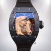 Richard Mille RM52-02 Men RM52-02-006 Around 50*42mm Rubber Band Mechanical Watch