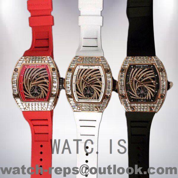 Richard Mille RM51-02 Ladies Around 45*37mm RM51-02-001 Mechanical Rubber Band Watch - Image 3