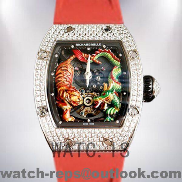 Richard Mille RM51-01 RM51-01-001 Around 48*40mm Ladies Rubber Band Watch
