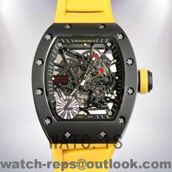 Richard Mille RM035 Around 50*45mm RM035-005 Men Rubber Band Mechanical Watch