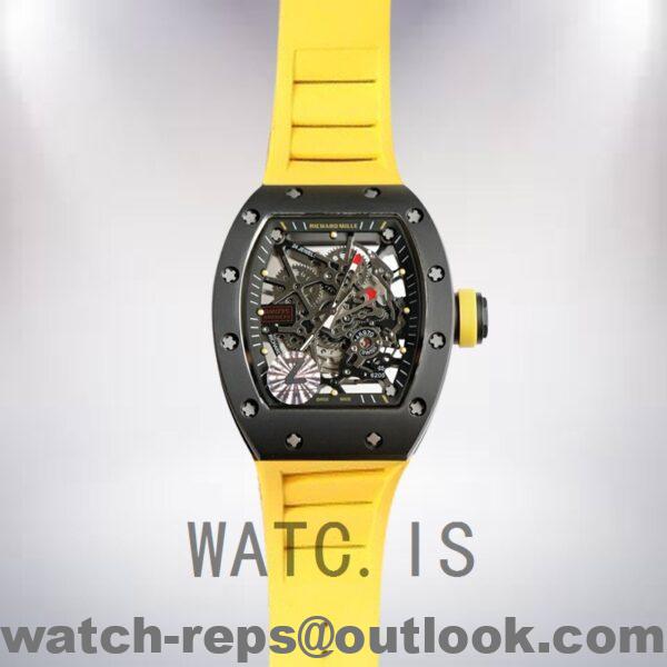 Richard Mille RM035 Around 50*45mm RM035-005 Men Rubber Band Mechanical Watch - Image 2