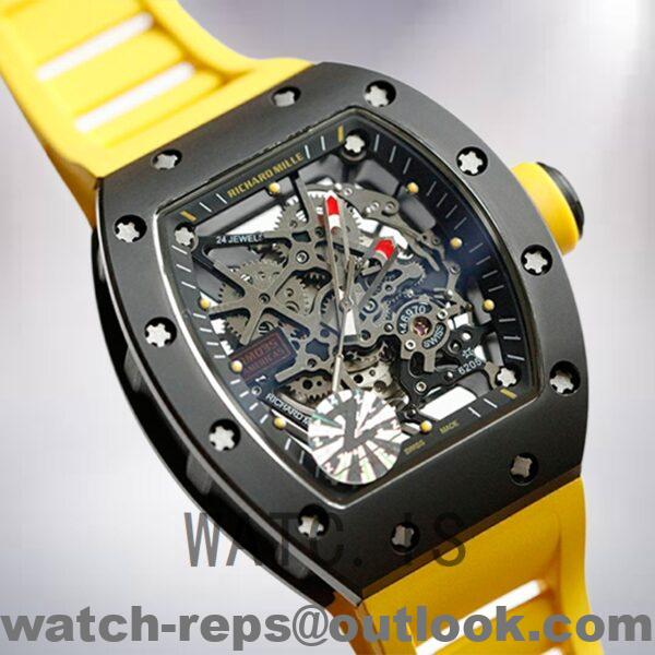 Richard Mille RM035 Around 50*45mm RM035-005 Men Rubber Band Mechanical Watch - Image 3