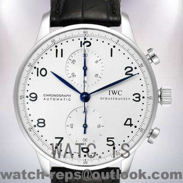 IWC Portuguese Chrono 42mm IW371446 Men's Automatic Silver-tone Watch