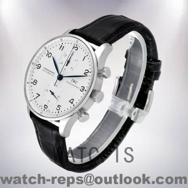 IWC Portuguese Chrono 42mm IW371446 Men's Automatic Silver-tone Watch - Image 3