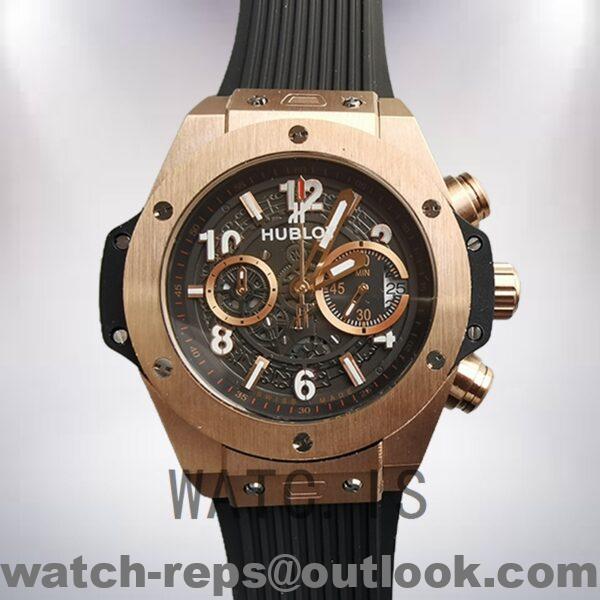Hublot Big Bang 46mm 411.OX.1180.RX Men's Skeleton Dial Rubber Band Watch - Image 2