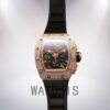 Richard Mille RM011 Men Around 50*42mm RM011-017 Rose Gold With Diamonds Watch - Image 2