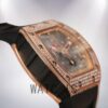 Richard Mille RM011 Men Around 50*42mm RM011-017 Rose Gold With Diamonds Watch - Image 3