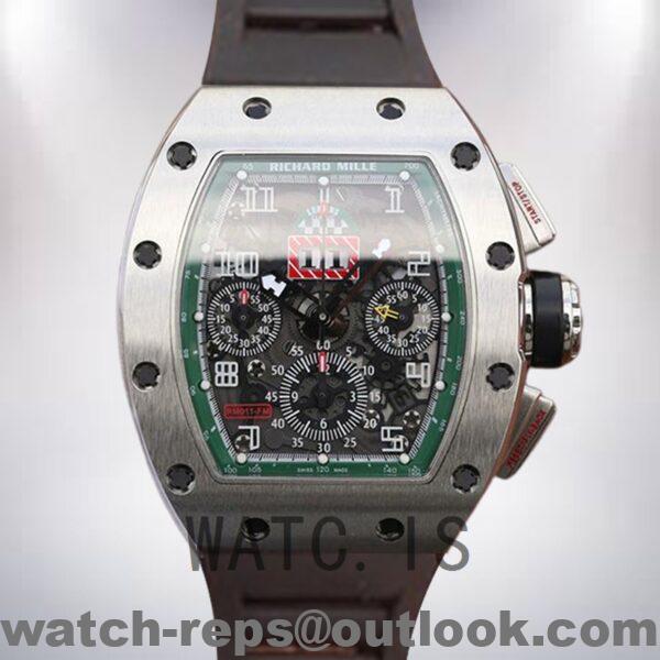 Richard Mille RM011 RM011-016 Around 50*42mm Men Transparent Dial Watch