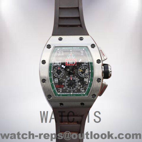 Richard Mille RM011 RM011-016 Around 50*42mm Men Transparent Dial Watch - Image 2
