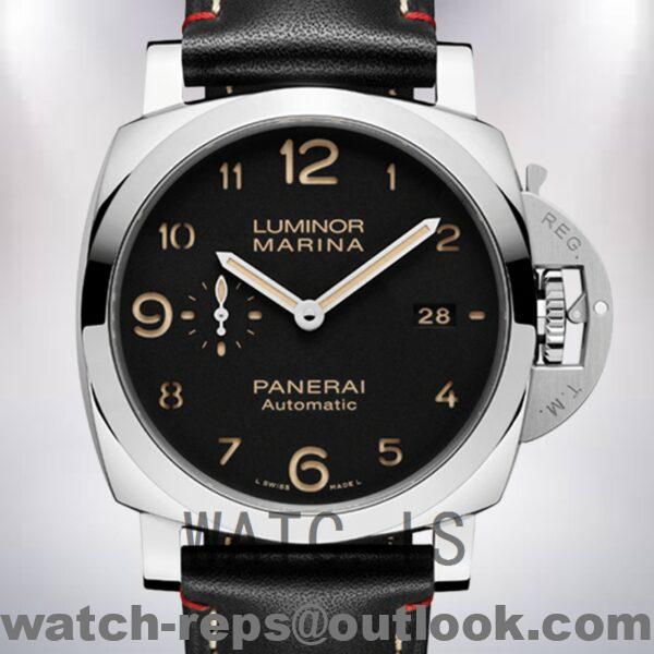 Panerai Luminor Marina Men's PAM00910 44mm Leather Strap Watch
