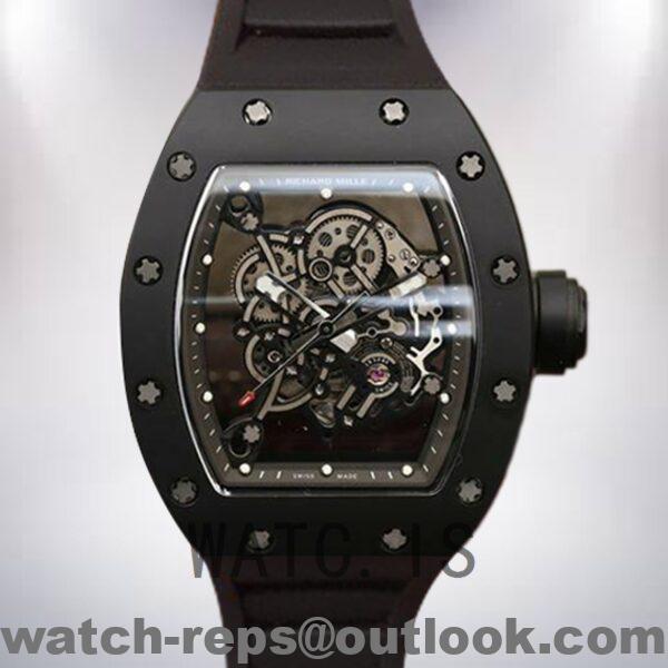 Richard Mille RM055 Around 49*42mm RM055-002 Men Mechanical Black Watch