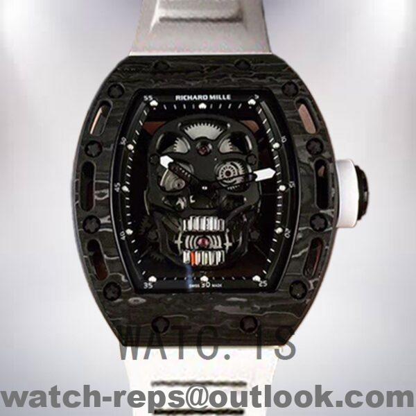 Richard Mille RM052 Men Around 50*43mm RM052-011 Rubber Band Watch