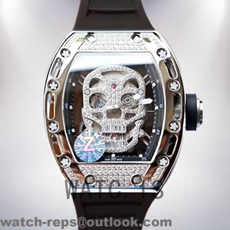 Richard Mille RM035 Around 50*42mm Men RM035-009 Transparent Dial Watch 2