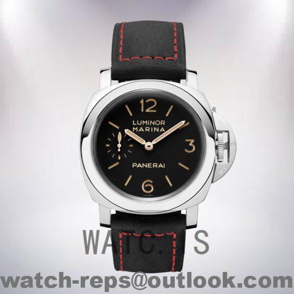 Panerai Luminor Marina PAM00422-001 44mm Men's Black Dial Leather Strap Watch - Image 2