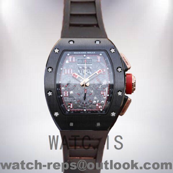 Richard Mille RM011 RM011-001 Around 50*40mm Men Black Transparent Dial Watch - Image 2