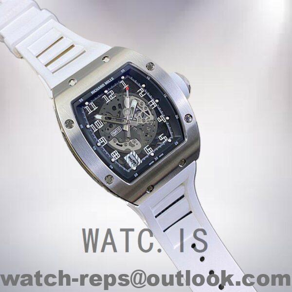 Richard Mille RM010 Around 50*42mm Men RM010-004 Rubber Band Watch - Image 3