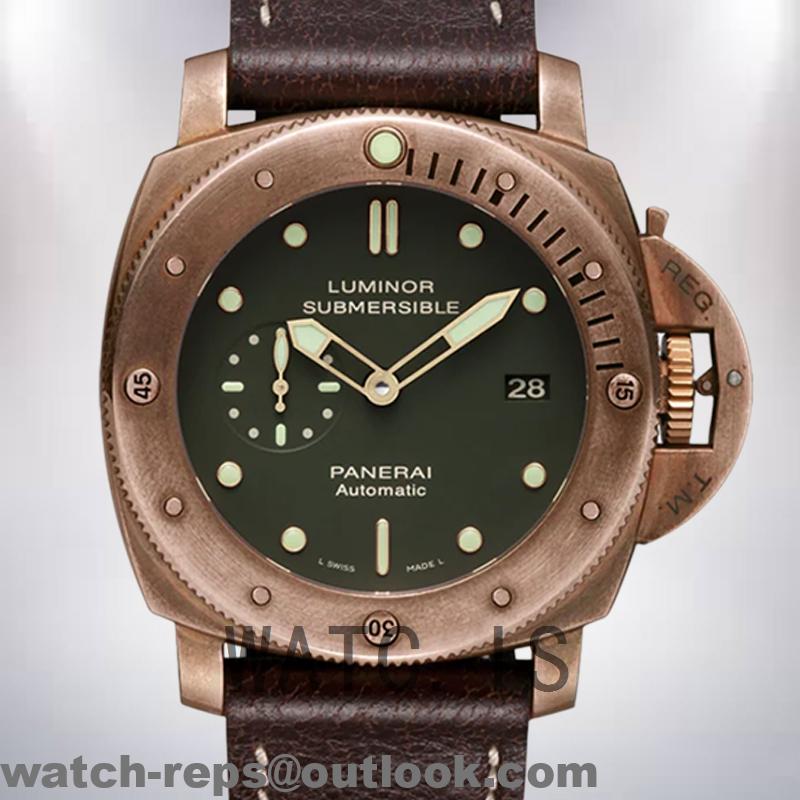 Panerai Luminor Men’s PAM00372-001 44mm Leather Strap Watch 2