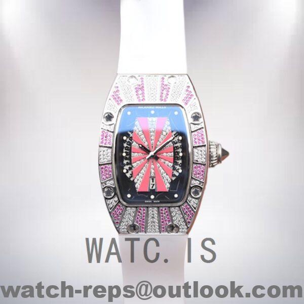 Richard Mille RM007 Ladies RM007-001 Around 31*46mm Pink With Diamonds Dial Mechanical Watch - Image 2