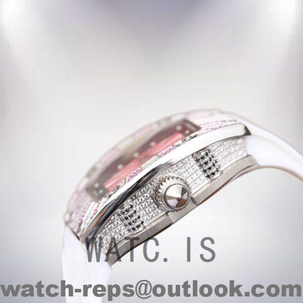 Richard Mille RM007 Ladies RM007-001 Around 31*46mm Pink With Diamonds Dial Mechanical Watch - Image 3