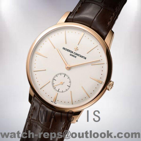 Vacheron Constantin Patrimony 1110U/000R-B085 Men 42mm Leather Strap White Dial Watch - Image 3