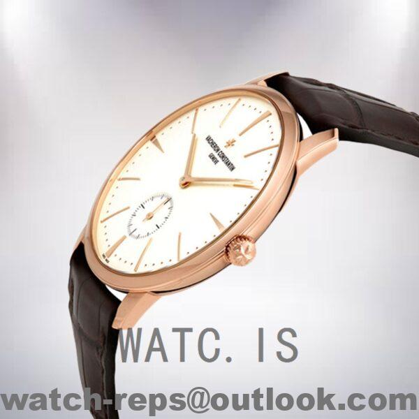 Vacheron Constantin Patrimony 1110U/000R-B085 Men 42mm Leather Strap White Dial Watch - Image 4